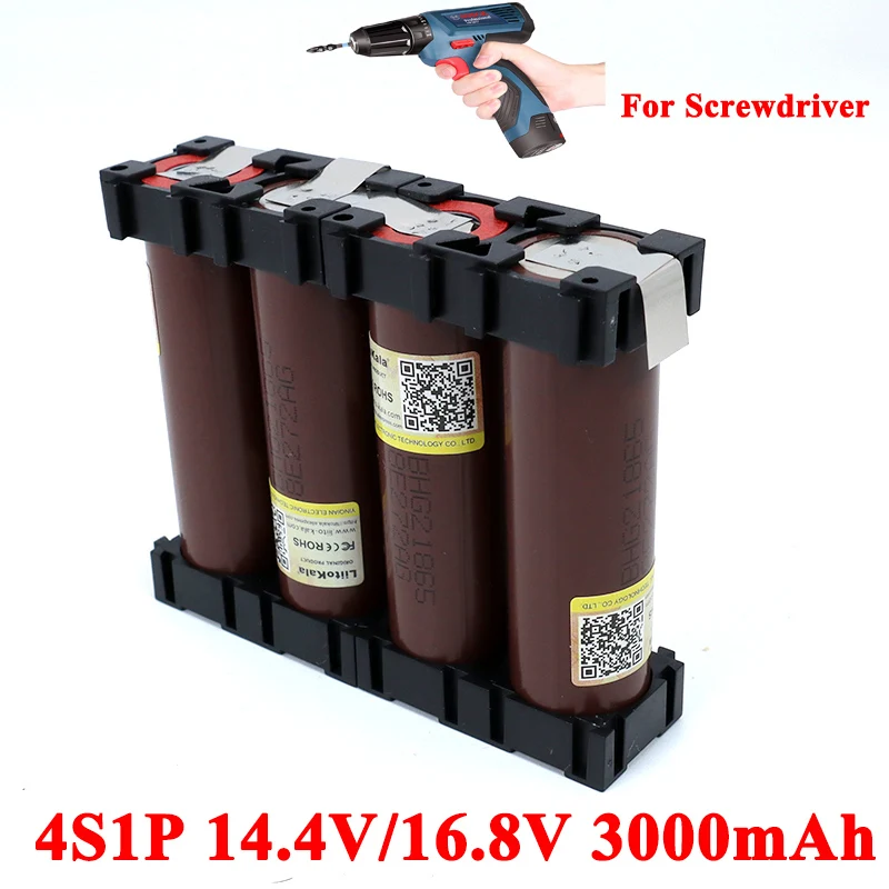 18650 HG2 2S 3S 4S 5S 6S 8S 3000mAh 6000mAh 20 amperów 7.4V 12.6V 14.8V 18V 25.2V 29.6V dla baterii śrubokrętów spawanie akumulatora