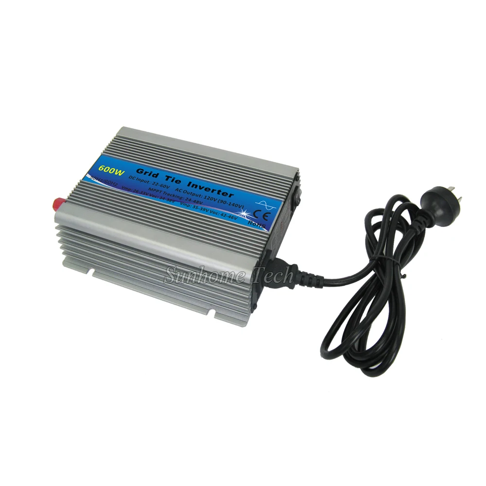 600W Grid Tie Solar Inverter,Mppt Pure Sine Wave Power Inverter,11-32V or 22-60V DC input,120/230V AC output,CE,free shipping