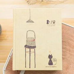 MIRbiomJapon et Corée du Sud Creative Cat Illustration Diary, Student Notebook, Staacquering Lovely, Thick Note Ple, Gift Supplies