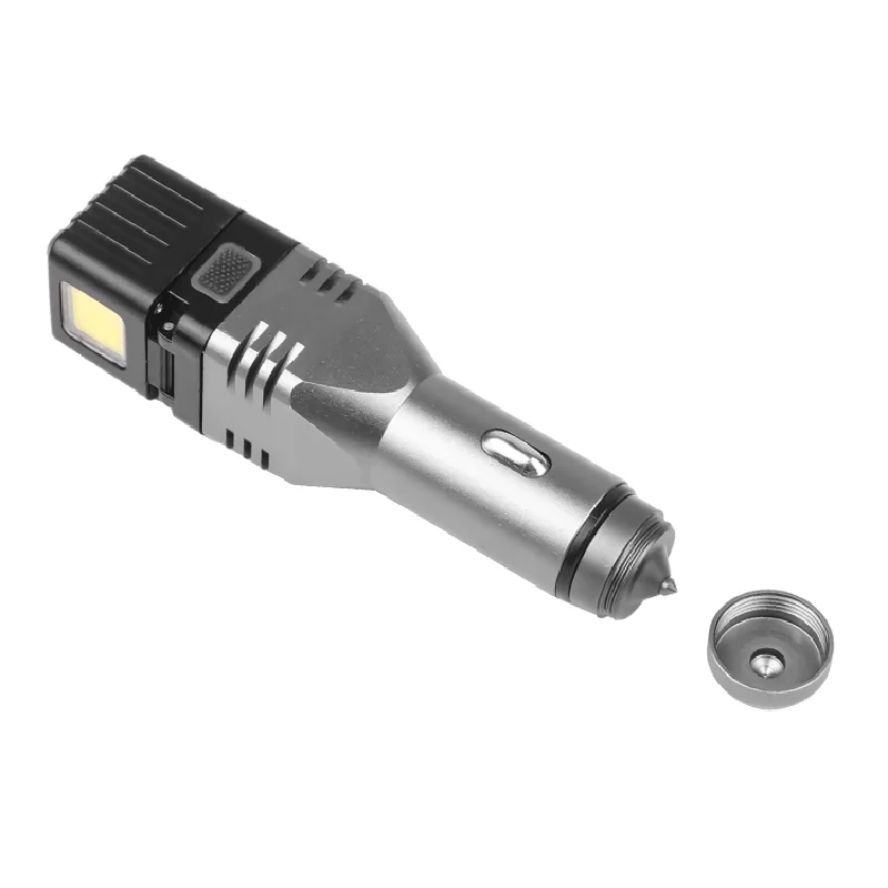 High Quality Aluminum Car Charger Led Flashlight XP-G Q5 COB Emergency Lighting Bulb Torch Built in Rechargeable Battery Lantern