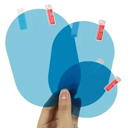 2 Pcs Car Rearview Mirror Protective Film Anti Fog Window Clear Rainproof Rear View Mirror Protective Soft Film Auto Accessories