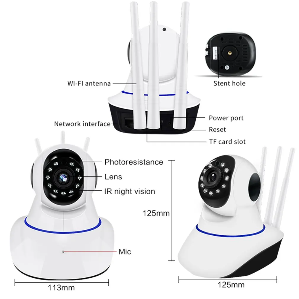1080P HD Video Surveillance IP Camera Wireless Camera Security