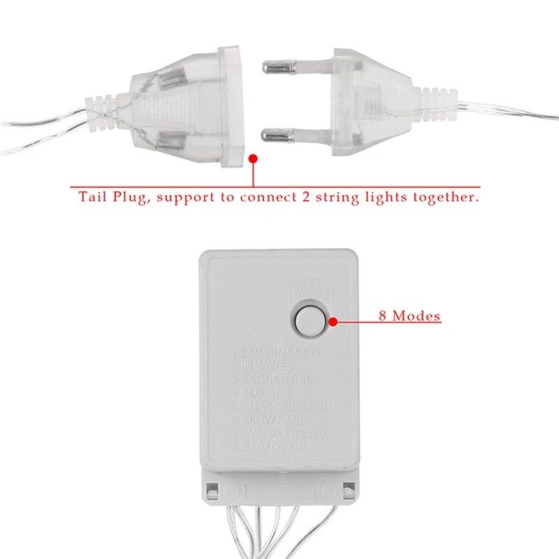 LEDカーテンライトガーランド,5m,100,クリスマス,結婚式,庭,パーティー,装飾用,220V