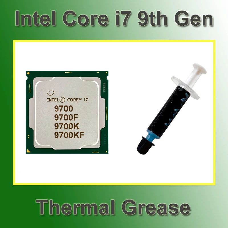 

Процессор Intel Core I7 9700 с термопастой, процессор I7 9700K 9700KF с термопастой, процессор 9700F i7 9-го поколения, детали компьютера «сделай сам»