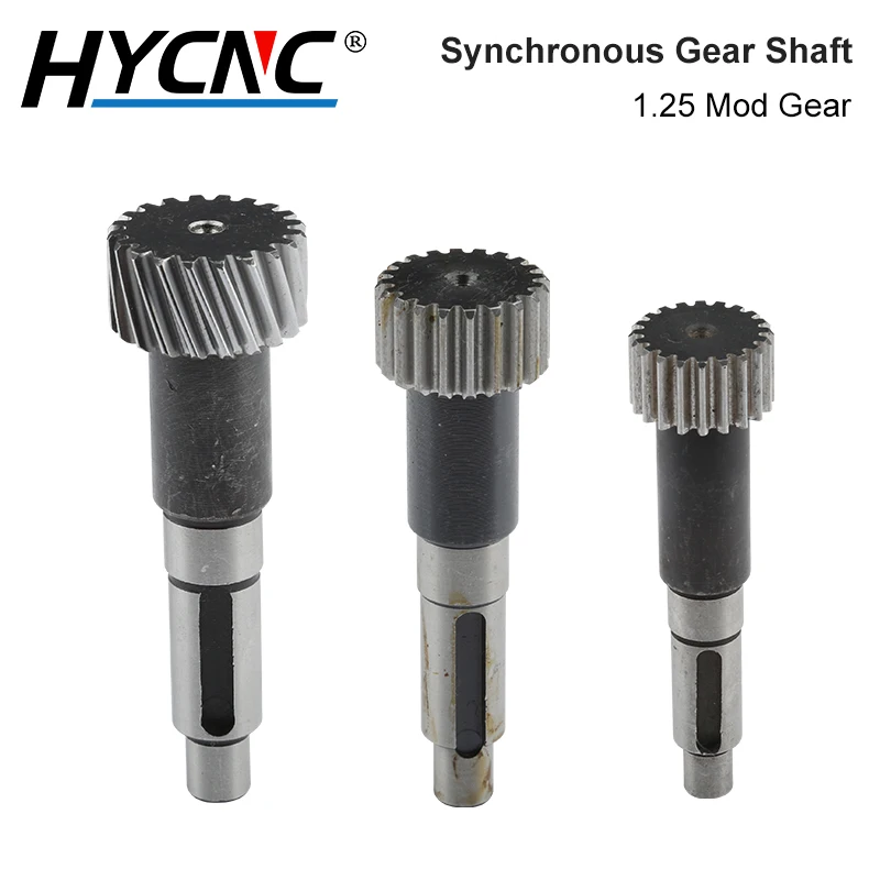 

1.25 Mod CNC Gear Shaft Gearbox Synchronous Gear Shaft 20-Tooth Straight Tooth Helical 93mm 96mm 103mm Wood Carving Gear Shaft