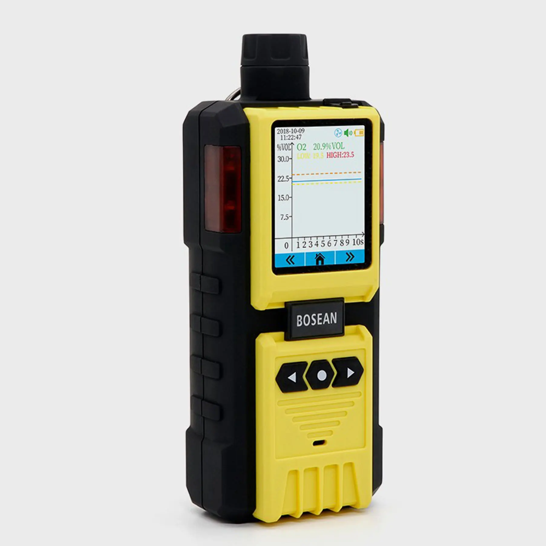 K-600 Gas Detector built-in pump Tester Portable Multifunctional 4 in 1 CO2 NH3 O2 H2S Gas Leak detector USB rechargeable