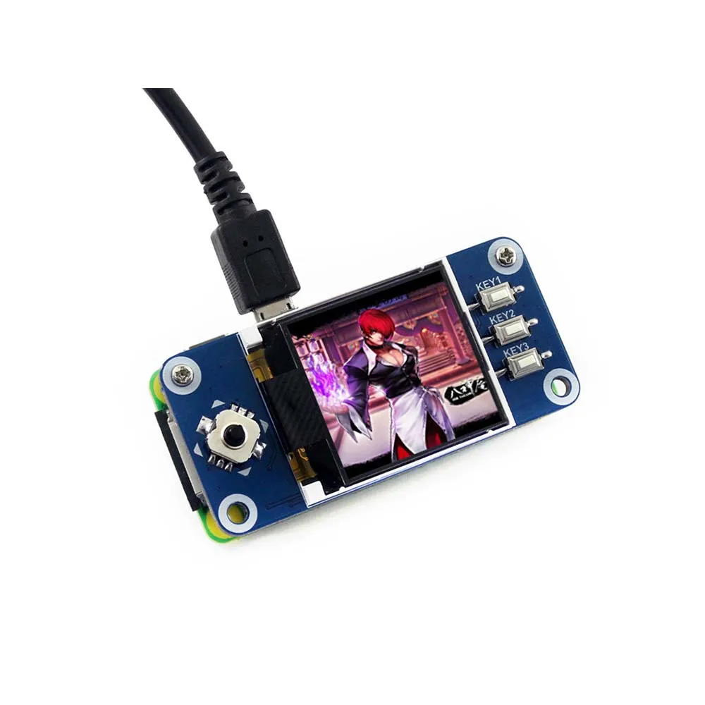 

RealQvol 1.44inch LCD display HAT for Raspberry Pi 2B/3B/3B+/Zero/Zero W,128x128 pixels,SPI interface,ST7735S driver