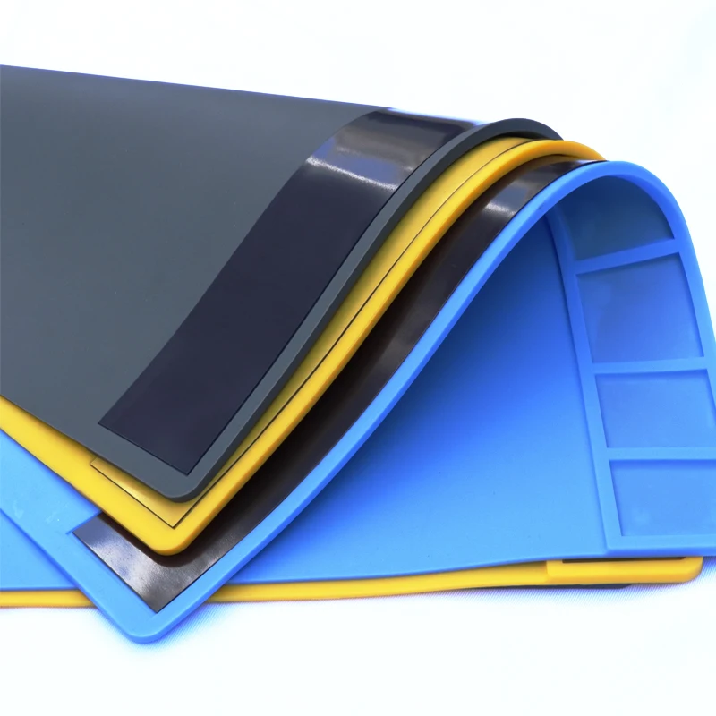 Large Size Heat-resistant Magnetic Silicone Mat for Heat Gun BGA Soldering Iron Insulation Pad Electronics Mobile Phone Repair