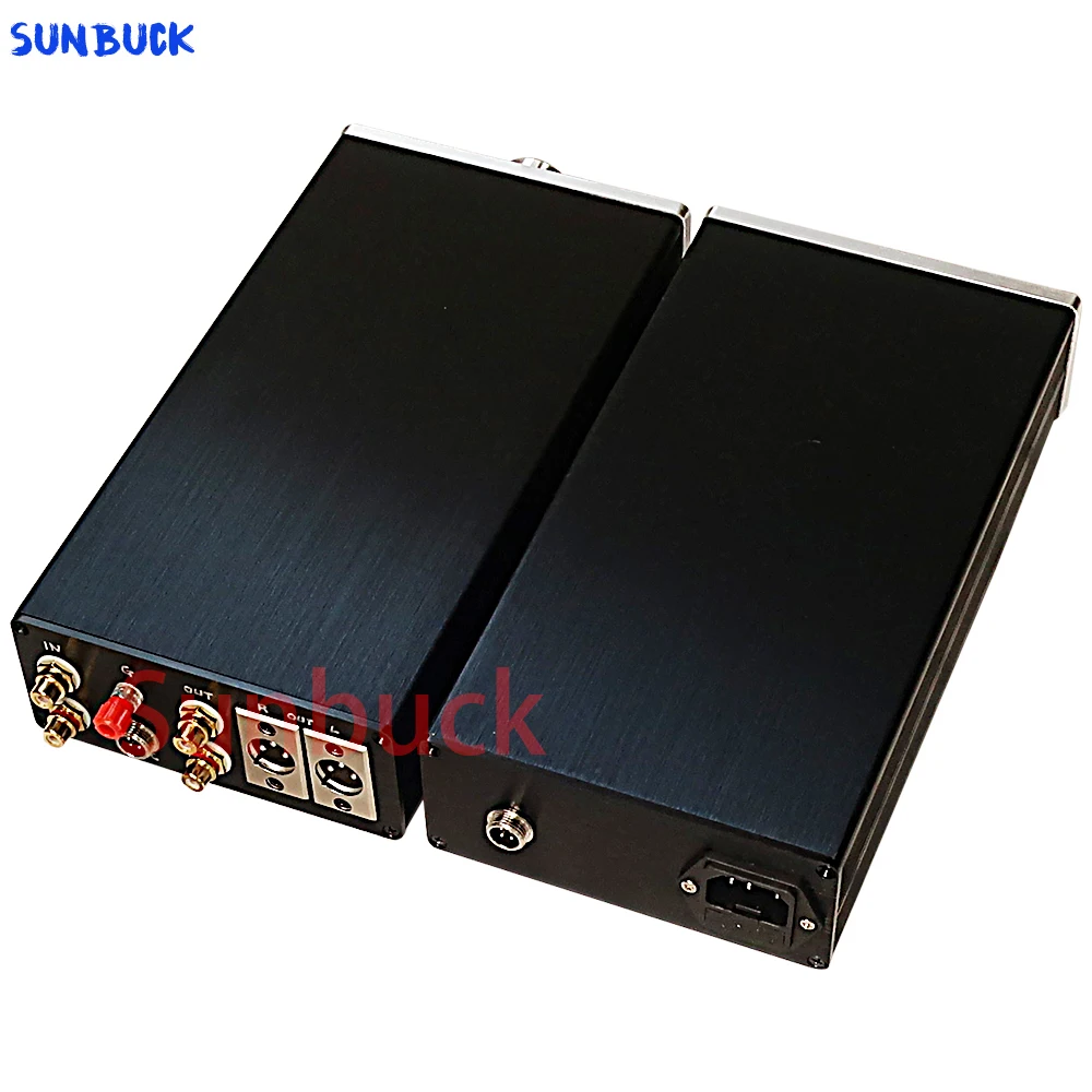 Equilibrada saída Phono Preamp, ímã móvel, MC, cola preta, AMP, AMP, componente duplo, classe A circuito