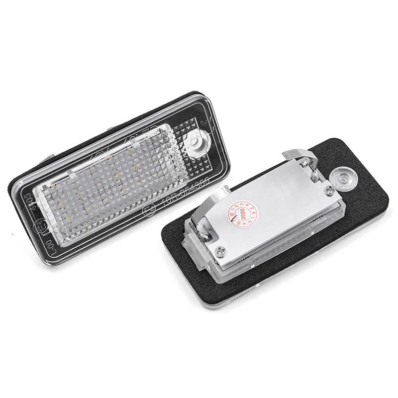 Canbus conduziu a lâmpada da placa de licença para audi a3 a4 s4 rs4 b6 b7 a6 rs6 s6 c6 s5 2d cabrio q7 a8 s8 rs4 avant