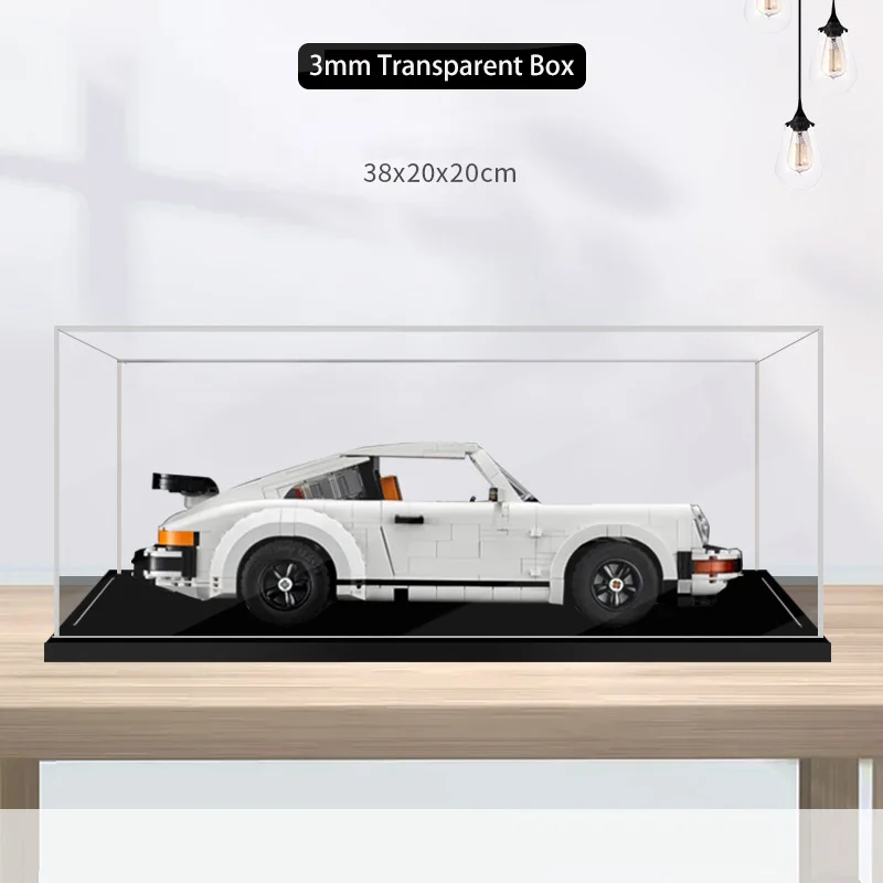 Acrylic Display Box For 10295 Porsche 911 Turbo Dustproof Clear Display Box Showcase Kid‘s Xmas Gift Not Include The Model