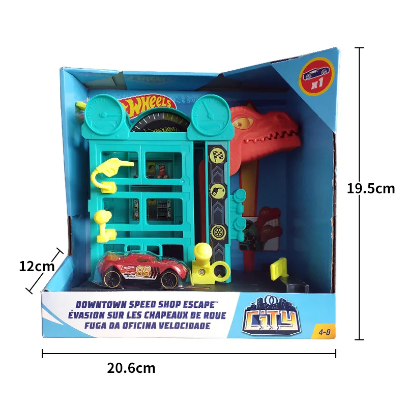 Ruote calde tema città originale carrello caldo serie urbana pista per auto giocattoli per bambini Oyuncak Araba modello di auto accessori Playset