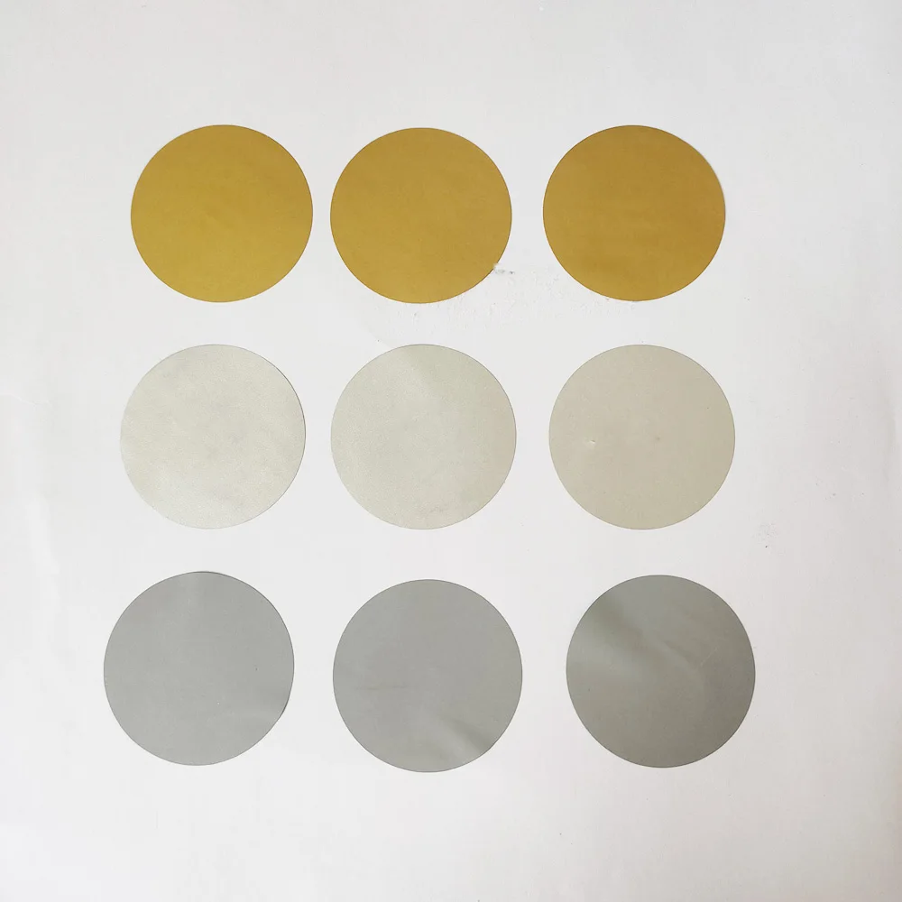 50PCS 1.5" Inch, 38mm Round Silver Adhesive SCRATCH OFF Stikers