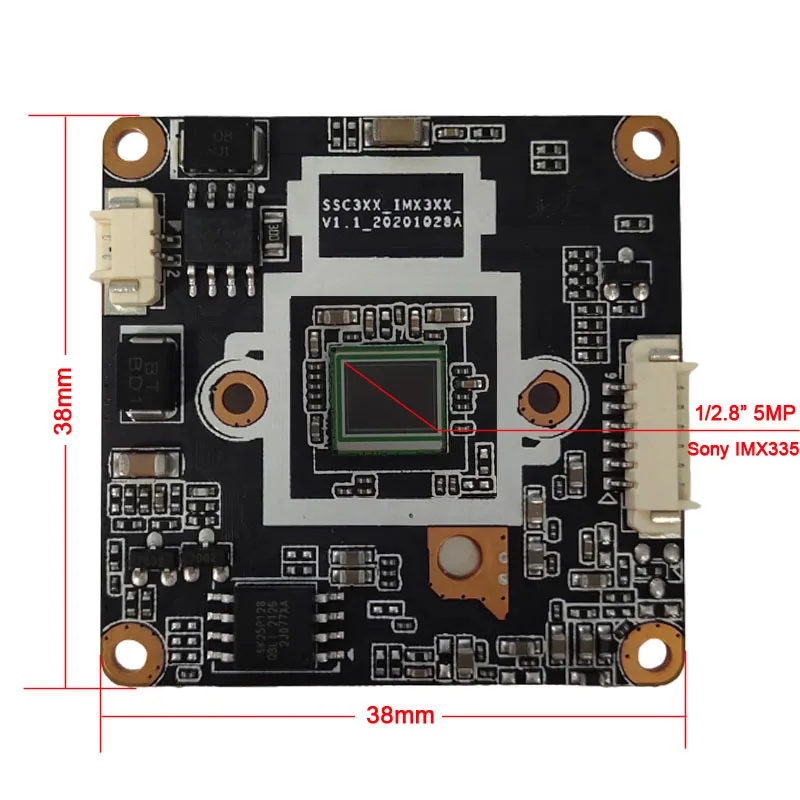 Module de caméra IP de vidéosurveillance Mstar 337DE IMX335, 5mp, compatible avec la détection humaine par intelligence artificielle