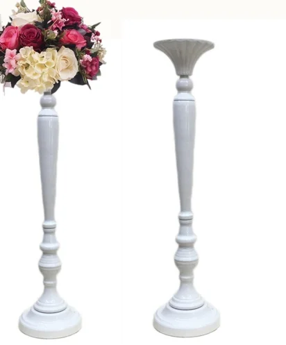 

White Vase Stand Wedding Flower Pots Wedding Centerpiece Table Centerpieces