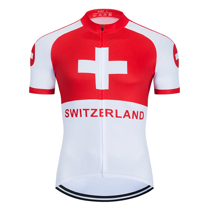 2025 Switzerlan Cycling Jersey Mountain Bike Clothing Quick Dry MTB Uniform Bicycle Clothes Breathale Men's Cycling Clothing