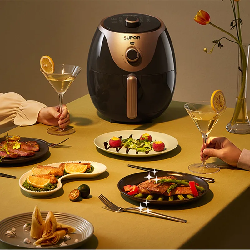 SUPOR Air Fryer Home Smart Smoke Free 3.5L Large Capacity Fryer Non-stick Easy Cleaning Fryer Chip Maker Oven KJ35D613