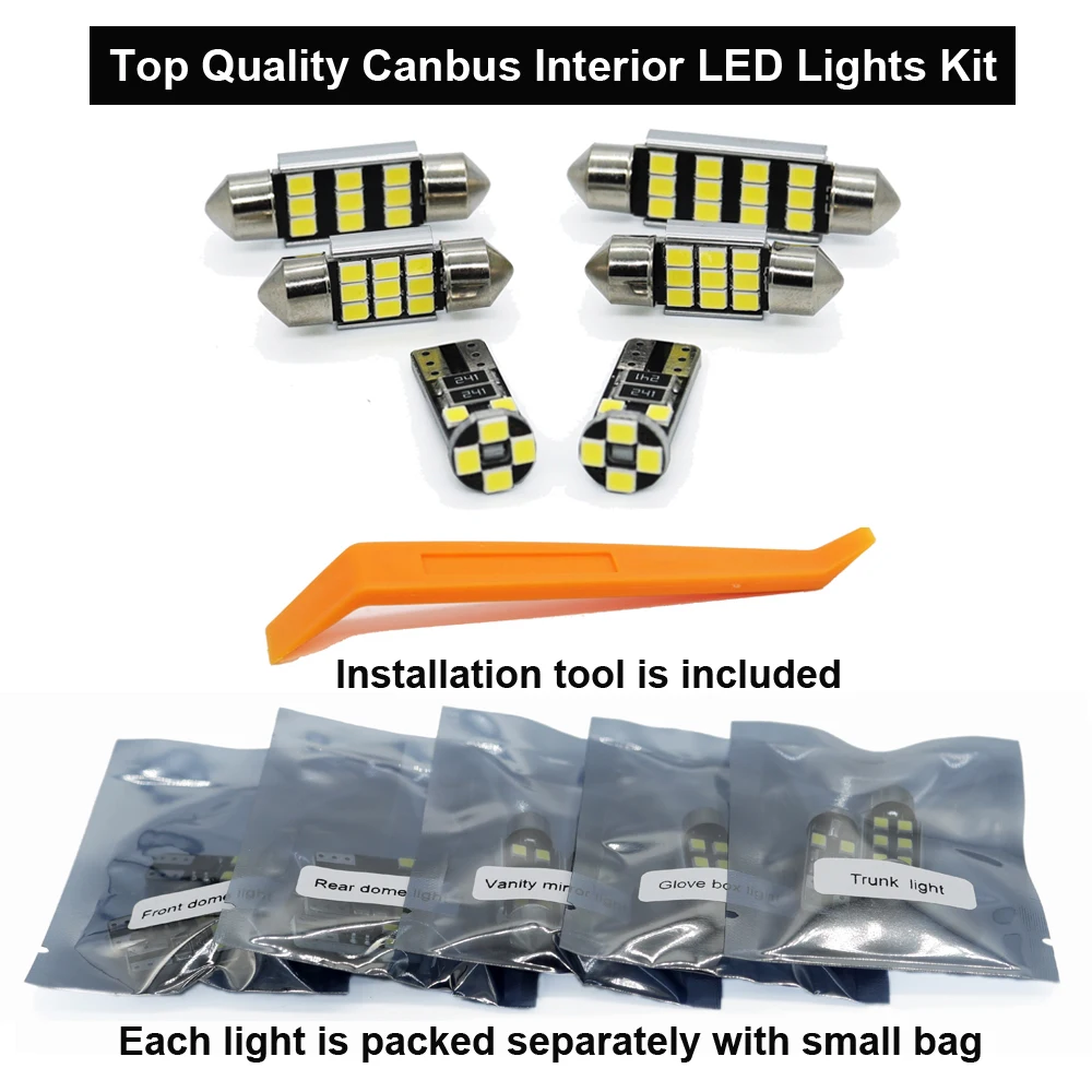 Zoomsee Interior LED For Subaru Outback BE BH BL BP BR BS 1999-2016 2017 2018 2019 2020 2021 Canbus Car Bulb Map Dome Light Kit