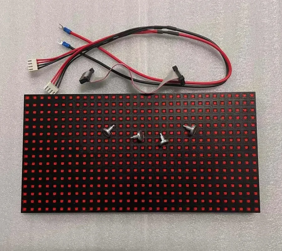 Penawaran Khusus Merah P10 SMD Tunggal Merah Luar Ruangan Modul LED HUB12 Antarmuka Definisi 320*160MM