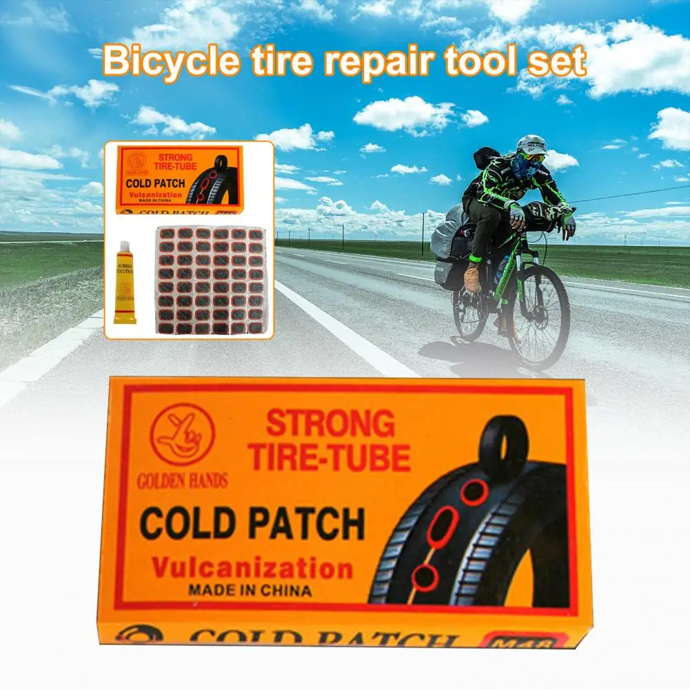 Rubber 1 Set Professional Vulcanization Patch Tire Repair Tool Multifunctional Tire Patches Glue Compact   for Bike