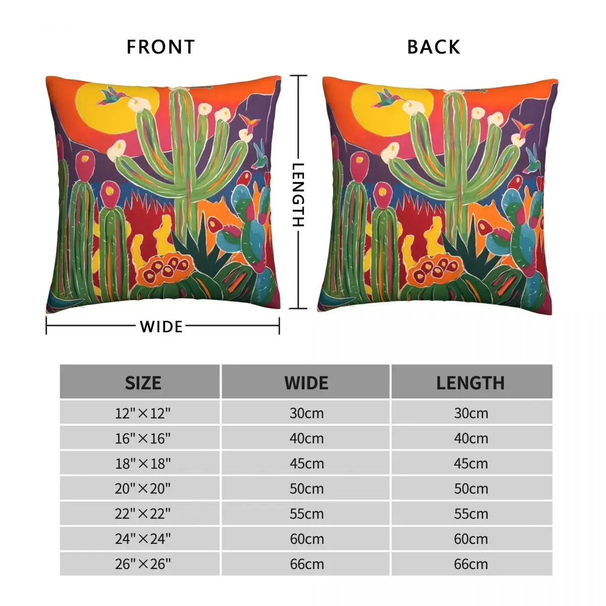 Hummingbirds Enjoy the Delights Square Pillowcase Polyester Linen Velvet Pattern Zip Decor Sofa Cushion Case