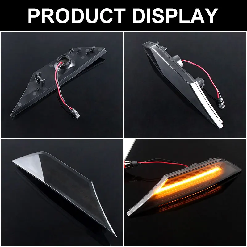 2Pcs Dynamic LED Side Marker Lights Turn Signal Indicator Car Accessories For Honda Civic 2016 2017 2018 2020 OE#34300-TET-H01 view 6