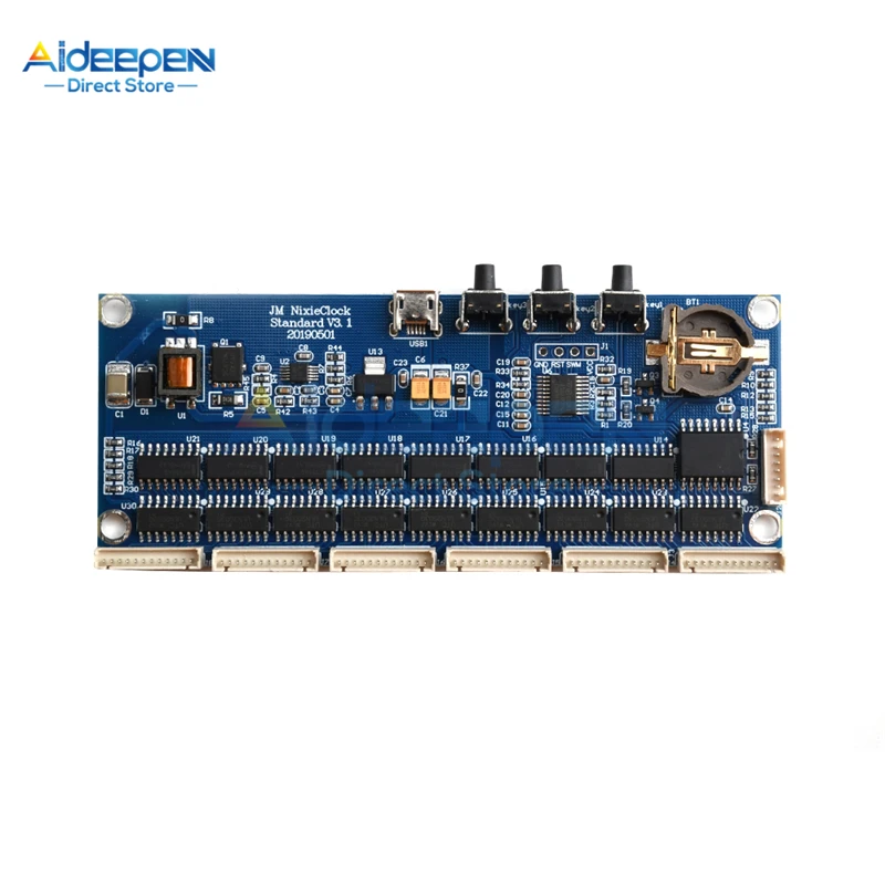 Imagem -05 - Micro Usb Faça Você Mesmo Tubo de Elétrons Brilho Tubo de Elétron Relógio Módulo Núcleo Placa In14 Qs30 In12 Universal Pcba
