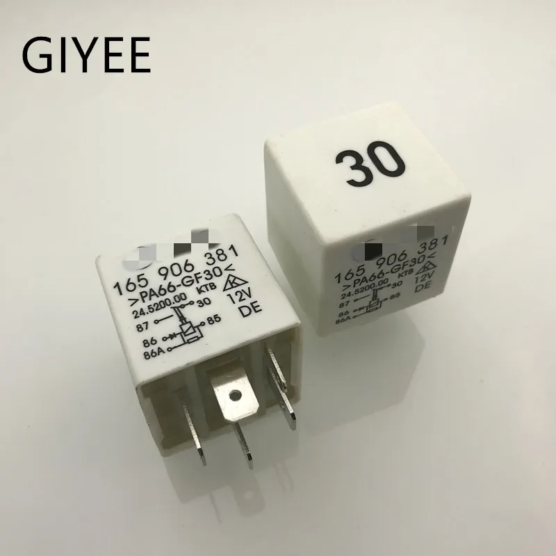 

1 шт. 12 В 5-контактное реле 165906381 No 30 165 906 381 100% новое АВТОМОБИЛЬНОЕ РЕЛЕ
