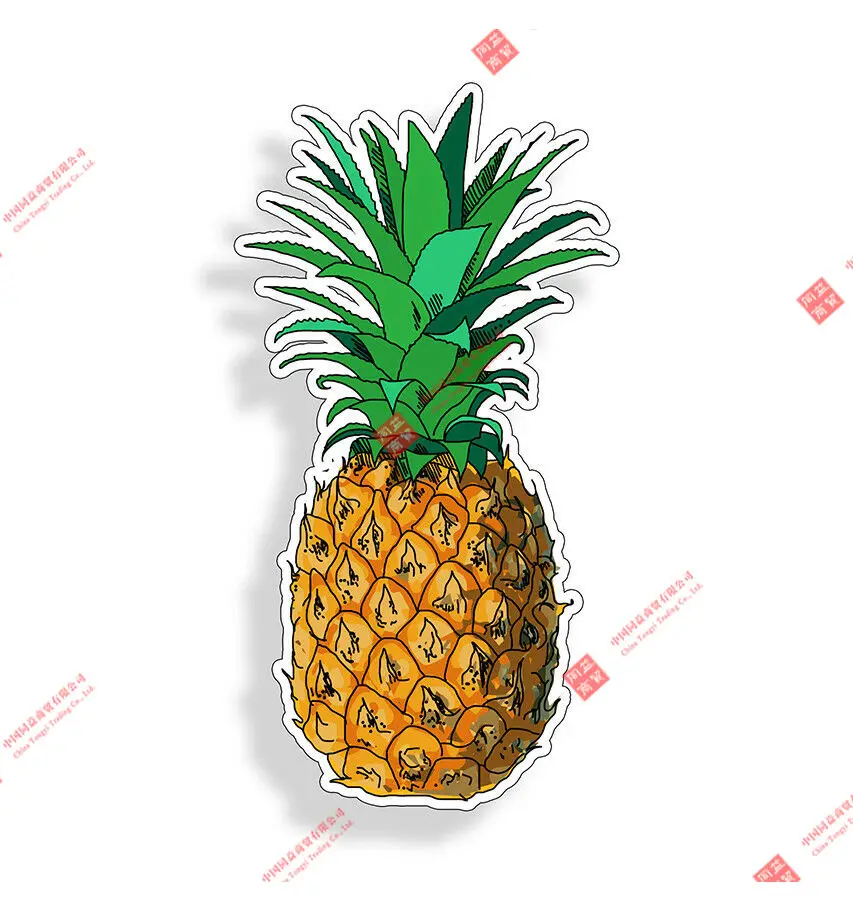 

Индивидуальная наклейка с ананасом, автомобиль, окно, бампер, ноутбук, планшет, кулер, пляжная наклейка, гоночный мотоциклетный шлем, наклейки