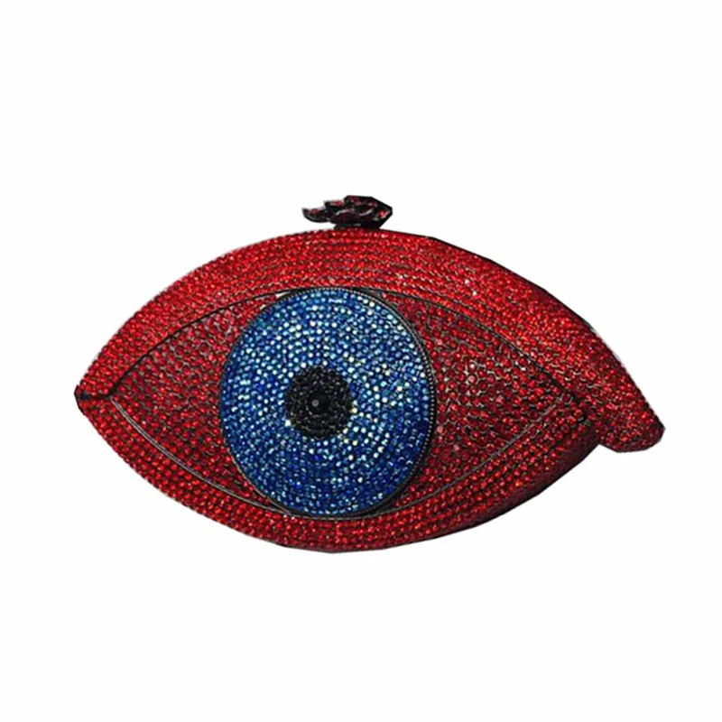 

Ladies Party Small Purse Women Evening Party Big Eye Diamonds Luxury Clutch Fashion Rhinestone Wedding Party Clutch Evening Bags