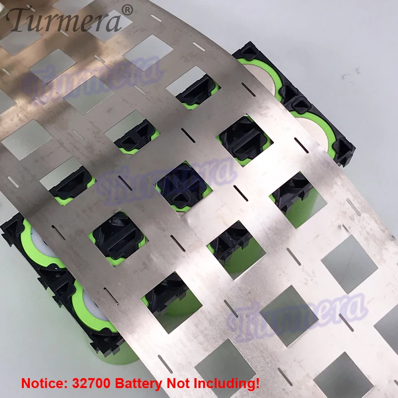 Turmera-Sistema de Panel Solar con batería Lifepo4, 32650, 32700, 4P, soldadura de níquel, 0,15mm de espesor, para bicicleta eléctrica de 12V y 24V, 36V y 48V