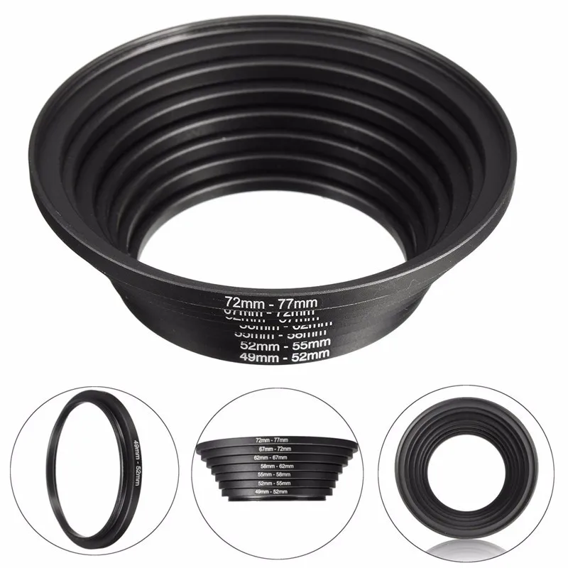 25-30 25-37 27-30 27-37 28-30 28-37 28-40.5 28-49 28-52 Step Up Filter Ring Female Lens adapter