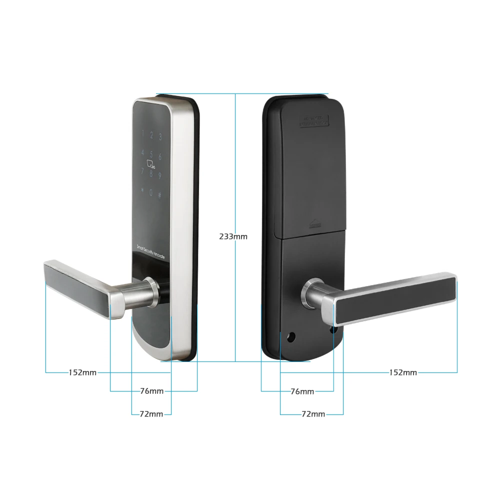 Waterproof Electronic Door Lock with TTlock APP  WIFI Smart Touch Screen Lock Digital Code Keypad Deadbolt For Home Apartment