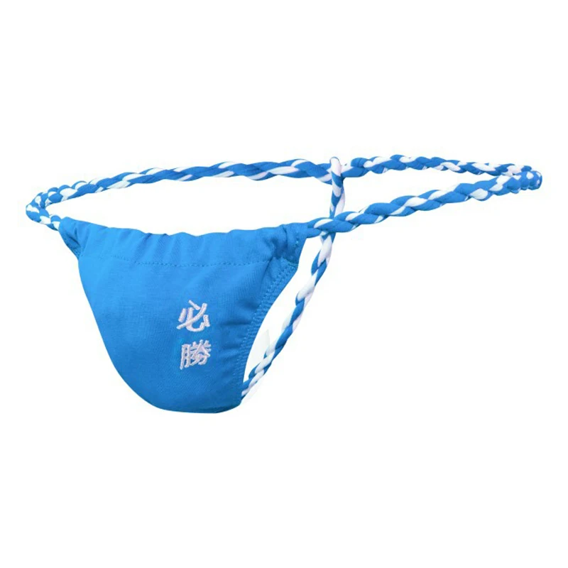 Tanga Gay para Hombre, suspensorio, bolsa para pene, ropa interior, Fundoshi, tejido, cuerda, japonés, Sumo