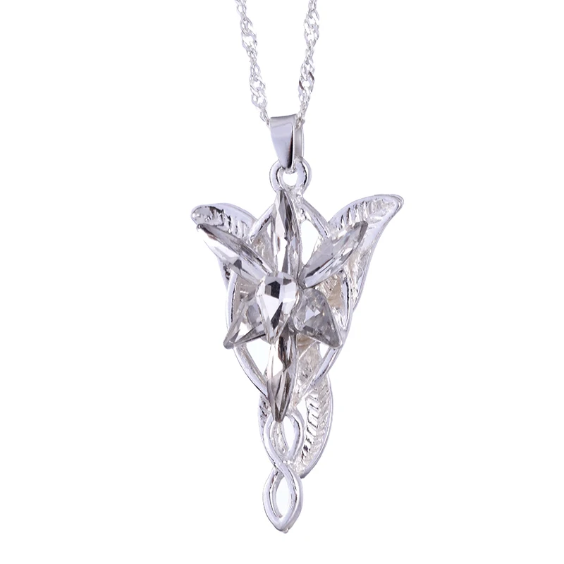 50pcs/lot Wholesale Charm Evening Star Pendant Necklace crystal Twilight star chain statement necklace