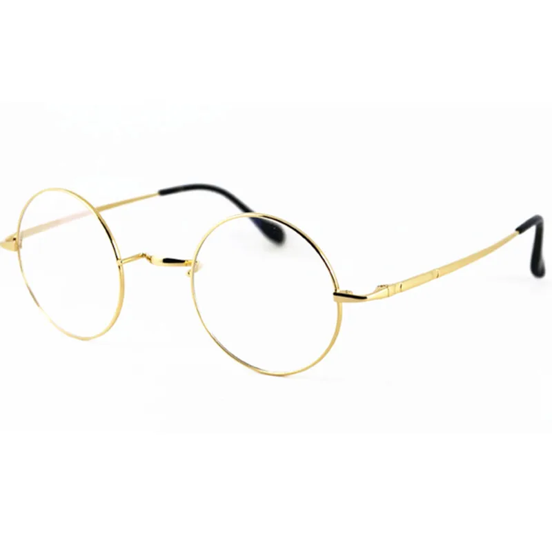 Vintage Glasses Round 44mm Titanium Eyeglasses Frames Men Eyewear Women Spectacles Prescription Rx able