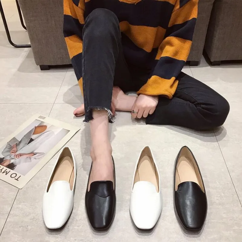 Spring Summer Ladies Shoes Ballet Flats Women Flat Shoes Woman Ballerinas Black plue Size 31- 44 Casual Shoe Sapato Womens Loafe