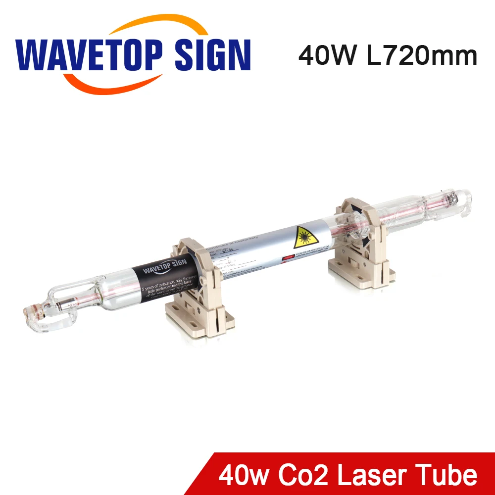 WaveTopSign Co2 szkło lampy laserowej 700 MM 40 W szkło lampa laserowa dla CO2 grawerowanie laserowe maszyny do cięcia