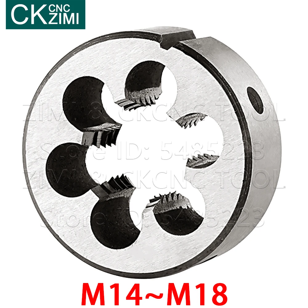 1 Máy Tính M14 M15 M16 M17 M18 Hợp Kim Thép Không Gỉ Vít Ren Chết Hệ Mét Máy Chết Tay Gõ Dụng Cụ Chết Máy kim Loại Làm Việc Vít Dụng Cụ