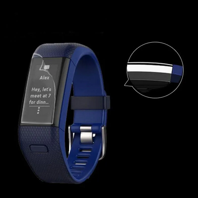 2 قطعة المضادة للصدمة لينة TPU واضح واقية فيلم للغارمين Vivosmart HR / HR + زائد الذكية معصمه كامل شاشة حامي غطاء