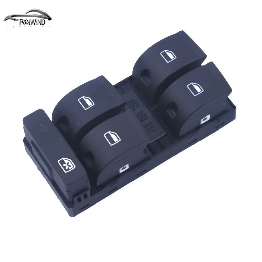 Window Switch Windows Panel Fit toggle switch for Audi A4 B6 B7 Window Switches Master Electric Power 8ED 959 851 8E0 959 851