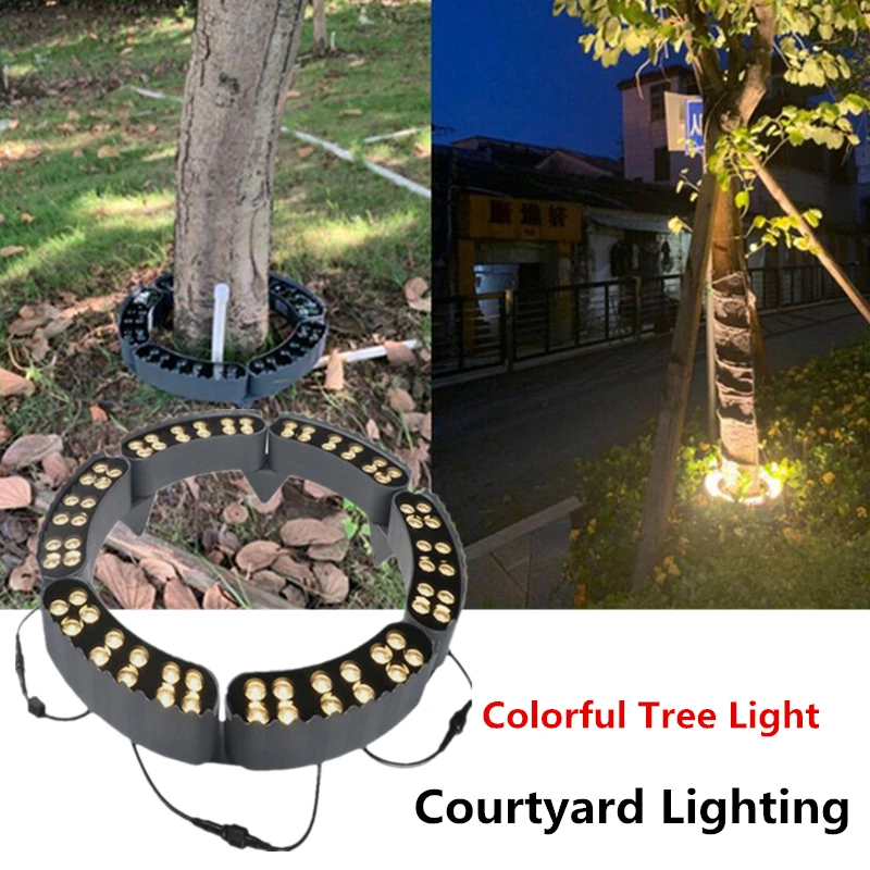 

Outdoor Garden Spotlight Colorful Light Corrugated Tree Light Courtyard Lighting Xmas Lights Outdoor Pillar Lamp Landscape Lamp