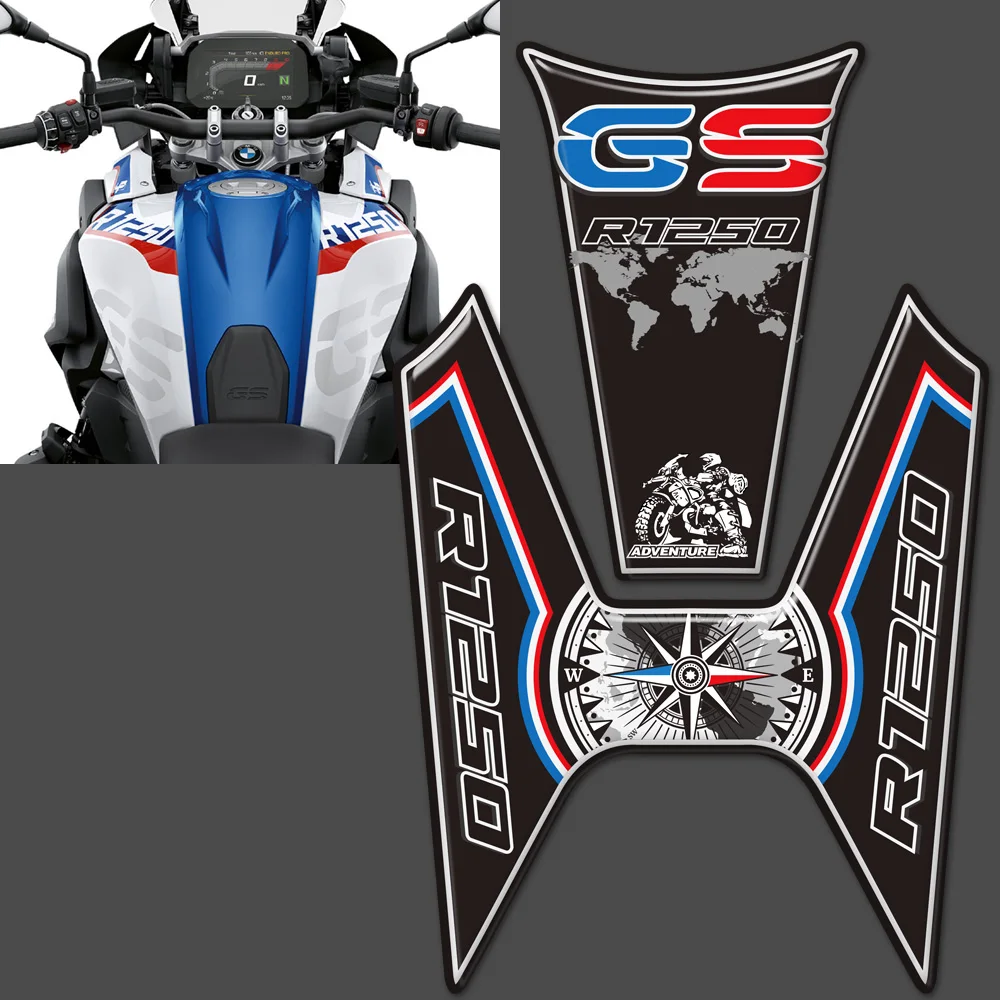 สำหรับ BMW R1250GS R1250 R 1250 GS GSA Stiker Motor ถัง Pad Fender Fairing Beak กระเป๋าเดินทางอลูมิเนียม ADV Adventure 2019