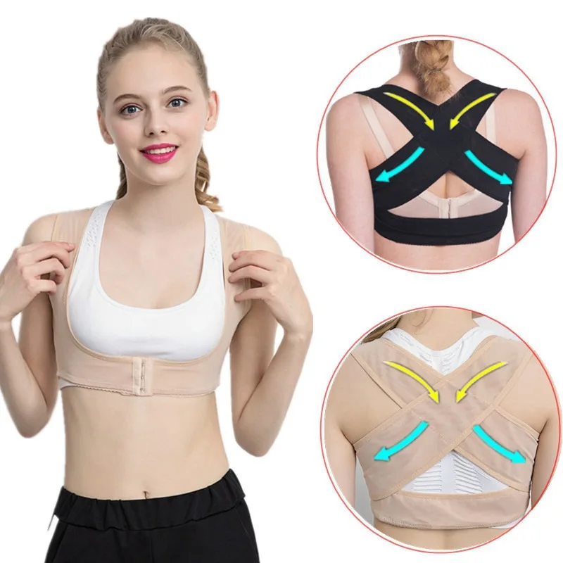 

Adjustable Back Brace Posture Correction Spine Corrector Posture Corrector Back Support Shoulder Health Postural Fixer Belt