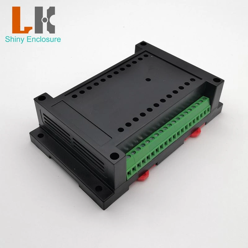 

Free Shipping 1PC LK-PLC05a Distribution Box Plastic Electronics Wall Mount Abs Din Rail Case 145x90x40mm