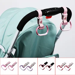 Alumínio Alloy Baby Stroller Gancho, Rotatable Velcro Cart, Bag Clip, Diversos Organizador, Acessórios, 1Pc