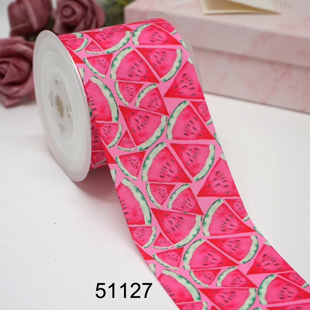 DIY Cartoon Fruit Printed Grosgrain Ribbon For Craft Supplies Sewing Accessories 5 Yards, Planar Resins Mold 10 Pieces. 50607