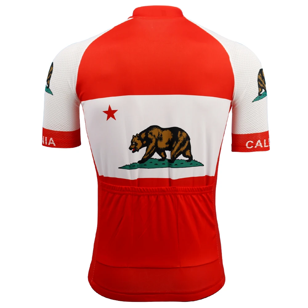 NEW Retro California Republic mens cycling clothing BIke clothing Red jersey ciclismo Go pro RACE NATION Team Mtb jersey bicycle