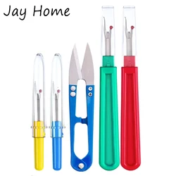 2Pcs Sewing Seam Ripper Thread Seam Remover Stitch Unpicker Thread Cutter Tool with Trimming Scissors DIY Quilting Sewing Tools