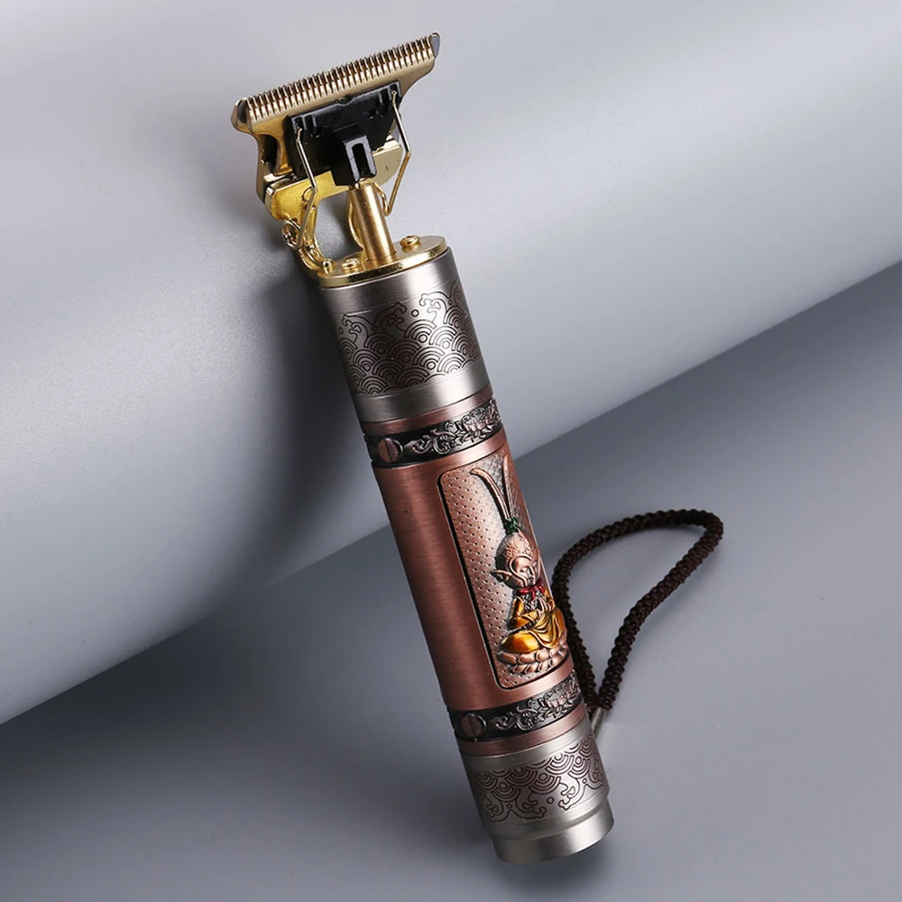 Chuyên Nghiệp USB Có Thể Sạc Điện Cắt Tóc Máy Cắt Cỏ Tông Đơ Cắt BeardShaver Kiểu Tóc Cắt Tóc Máy Cắt Nam Di Động Nhỏ